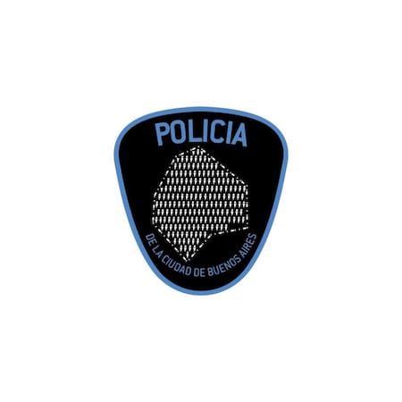 El escudo de la Policía de la Ciudad. Foto: X @PoliciaCiudadBA.