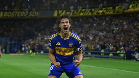 Edinson Cavani seguirá en Boca. Foto: NA.