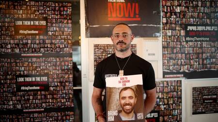 Familiar de rehenes. Foto: Reuters.