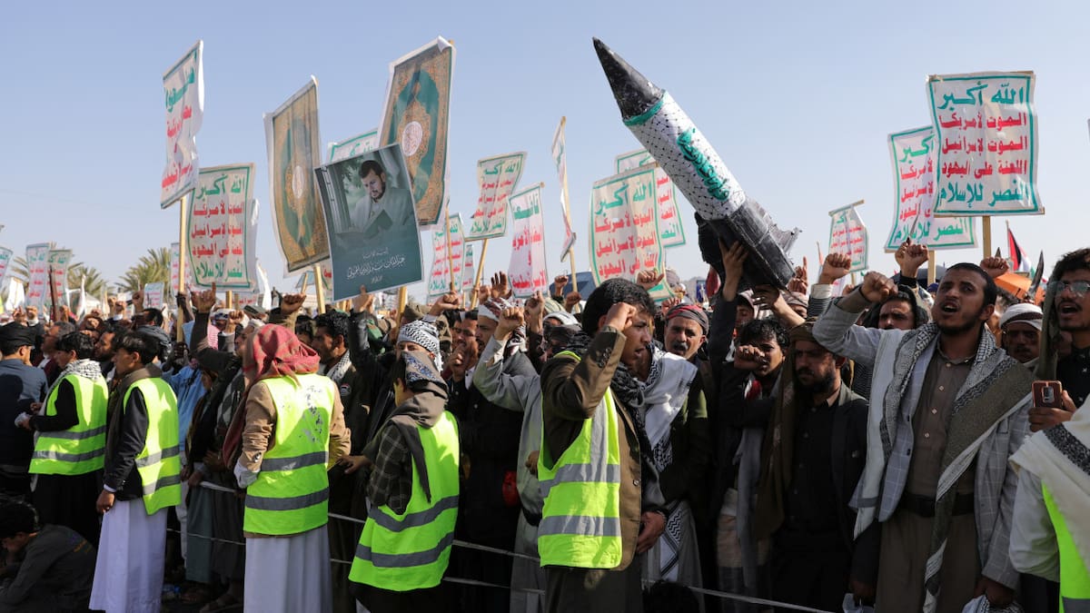 Hutíes del Yemen. Foto: Reuters/Khaled Abdullah