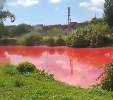 Preocupación por el estado del arroyo Sarandí. Foto: captura de video