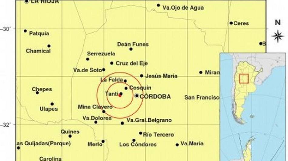Sismo en Córdoba