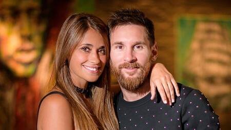Antonela Roccuzzo y Lionel Messi