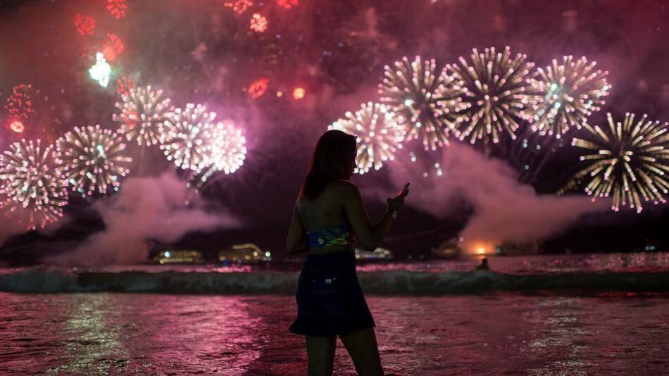 Fuegos artificiales, foto Reuters