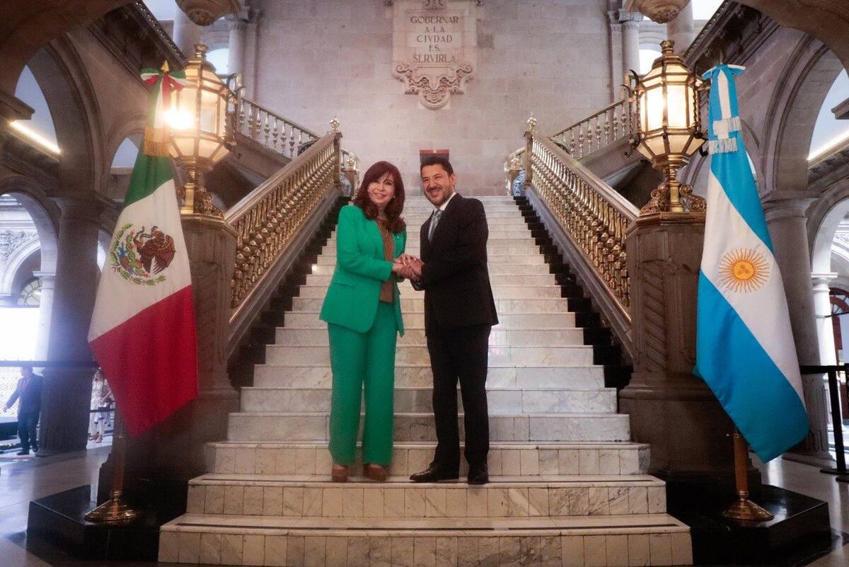 Cristina Kirchner fue reconocida como Huésped Distinguida de la Ciudad de México. Foto: prensa