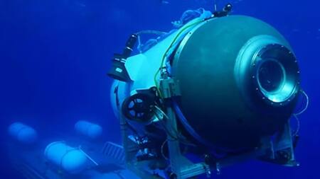 Submarino Titan, de OceanGate. Foto: Gentileza Infobae.