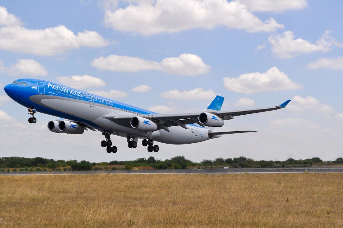 Aerolíneas Argentinas, avión. Foto: NA.