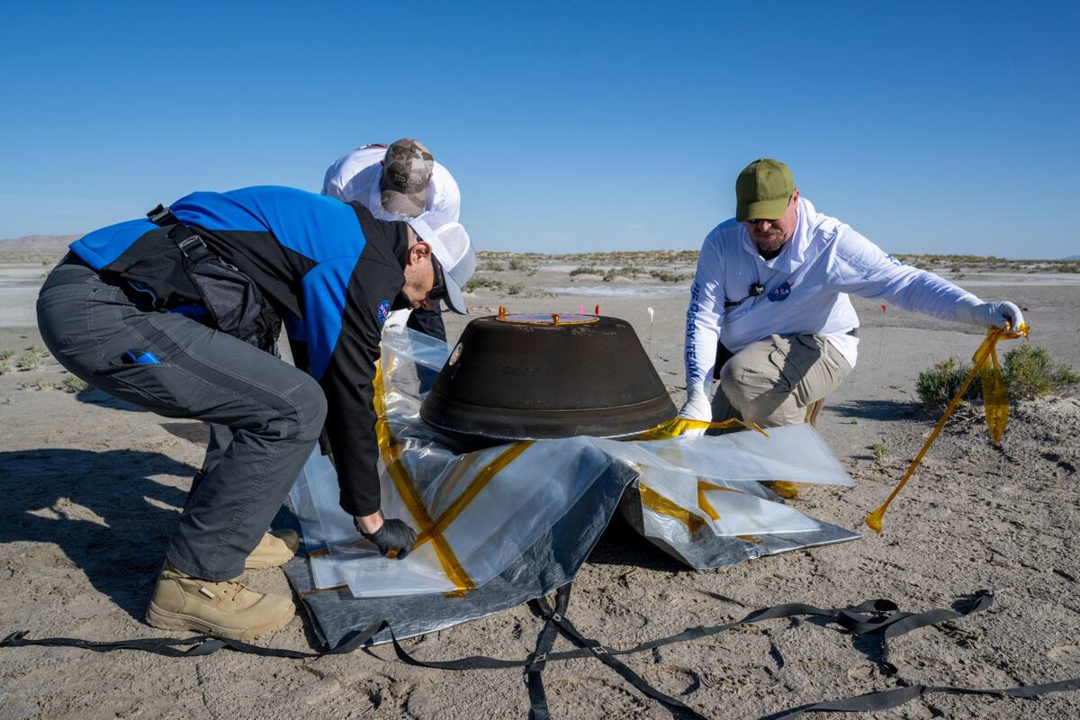 OSIRIS-REx volvió a la tierra después de 7 años. Foto: Reuters