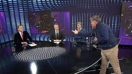 Cruce al aire de Luis Majul y Alfredo Casero. Video: Captura de TV.