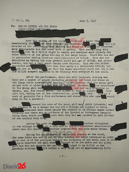 Adolf Hitler en Brasil, Hotel Atlántico, Cassino, documento desclasificado del FBI de 1947 - 07