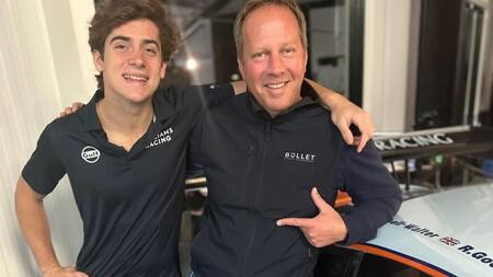 Franco Colapinto y Jamie Campbell-Walter. Foto: Instagram @francocolapinto.