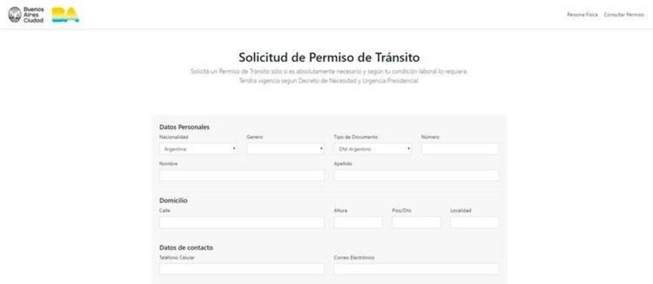 Coronavirus, Argentina, permisos para circular