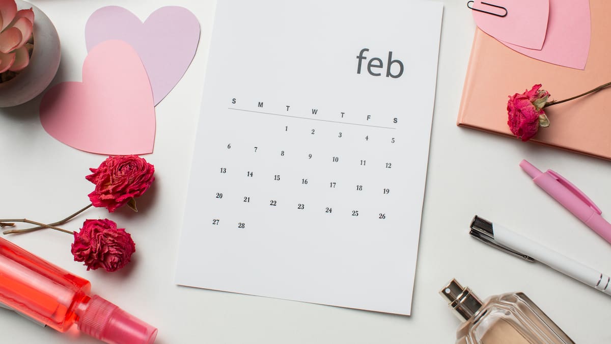Calendario de febrero.
