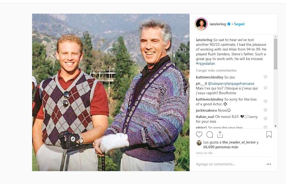 Mensajes en Instagram por muertes en Beverly Hills 90210