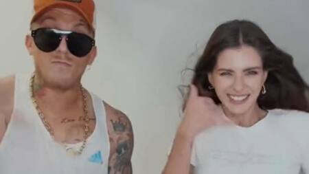 El Polaco y la China Suárez. Foto: captura.