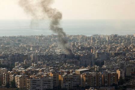 Bombardeos israelíes en el Líbano. Foto: Reuters