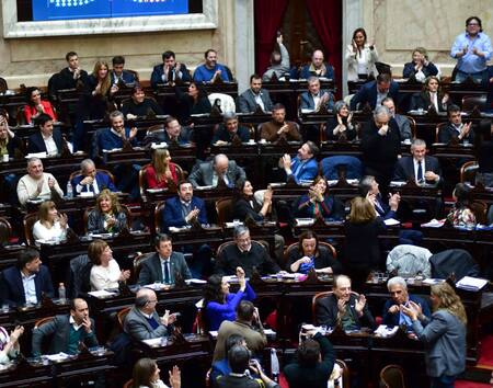 Sesión en la Cámara de Diputados.