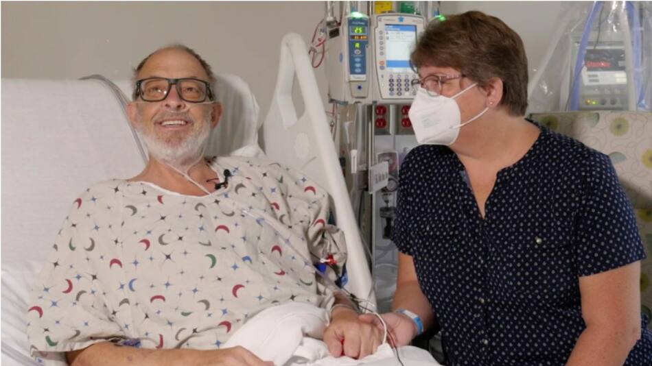 Lawrence Faucette junto a su esposa Ann. Foto: Facultad de Medicina de la Universidad de Maryland.