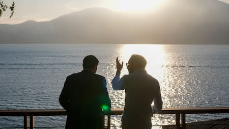 Nayib Bukele y Marco Rubio. Foto: Reuters.