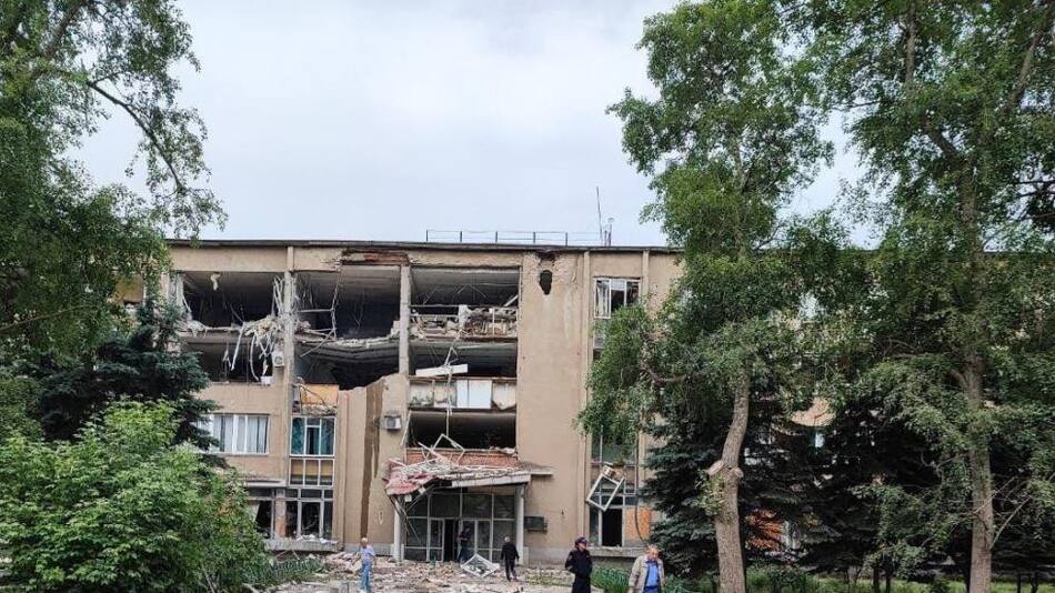 Según datos preliminares, Ucrania lanzó seis misiles contra la ciudad. Fuente: Telegram (Kulemzin_donetsk)
