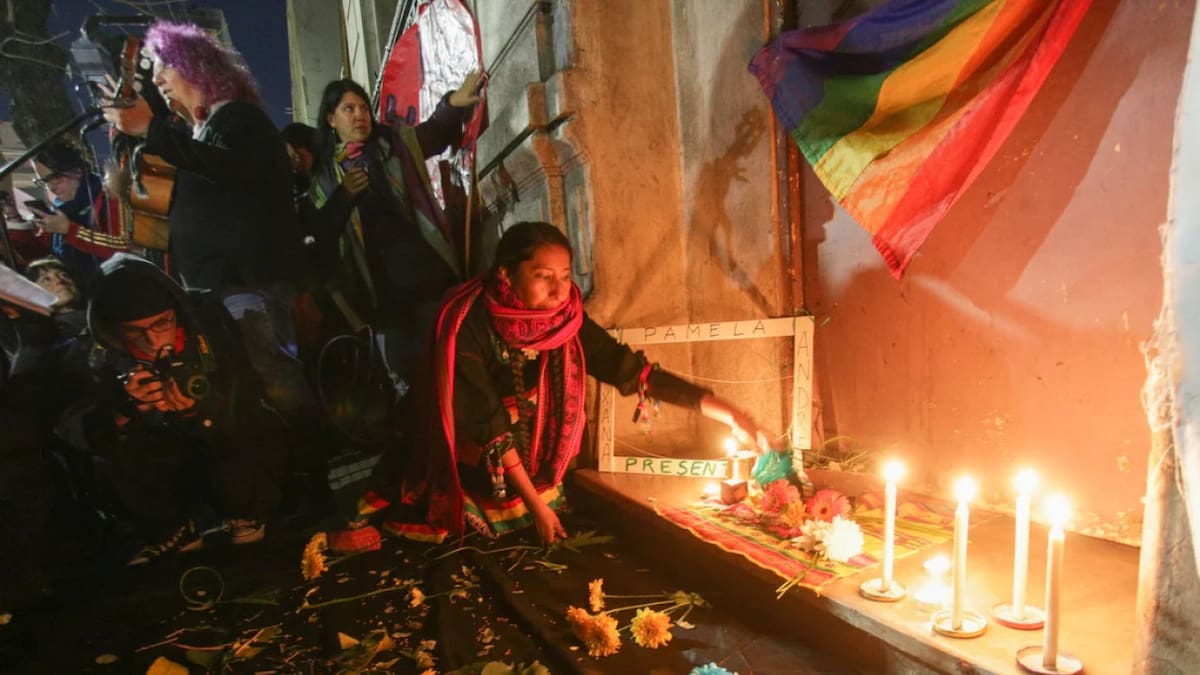 Protestas tras el ataque contra cuatro mujeres lesbianas. Foto: NA.
