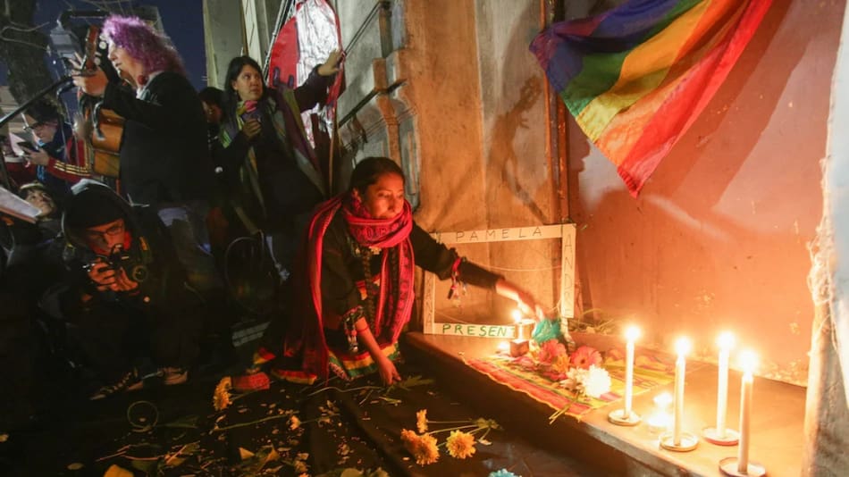 Protestas tras el ataque contra cuatro mujeres lesbianas. Foto: NA.