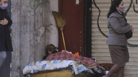 Indigentes, pobreza, gente en situación e calle, NA