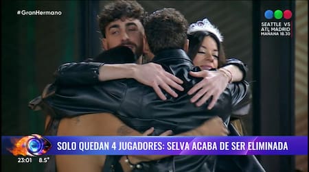 Los cuatro finalistas de Gran Hermano 2025. Foto: Captura.