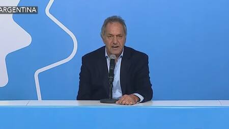 Daniel Scioli. Foto: captura Canal 26.