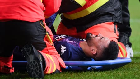 Lesión de Nico González. Foto: NA