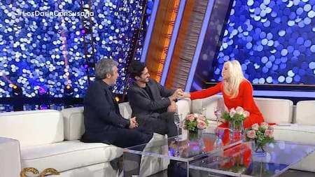 Susana Giménez con Ricardo y el Chino Darín