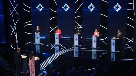 Segundo debate presidencial 2023. Foto: NA.