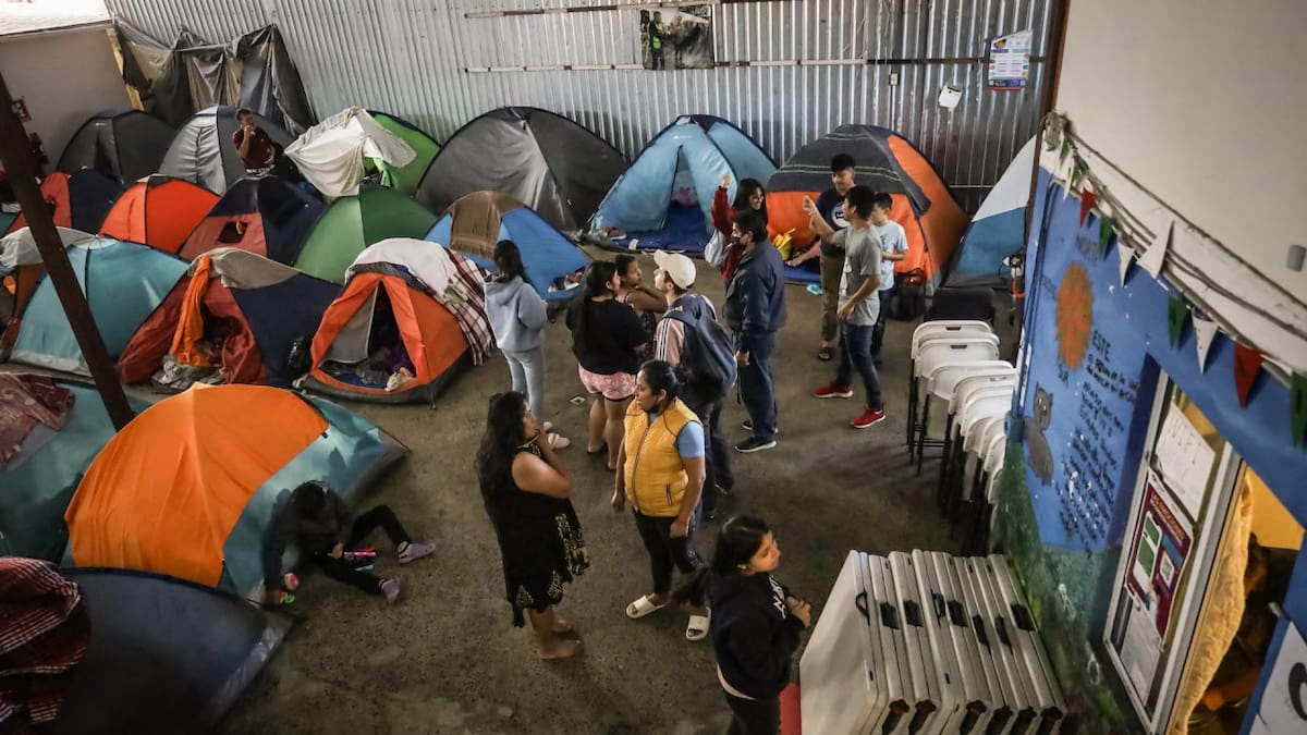 La frontera norte de México alista 25 albergues nuevos para recibir deportados por Trump. Foto: EFE.