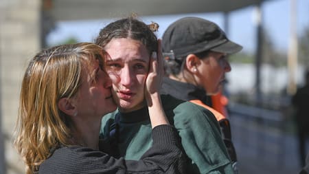 El vuelo de Aerolíneas Argentinas que transportó desde Roma a un nuevo grupo de argentinos desde Israel. Télam