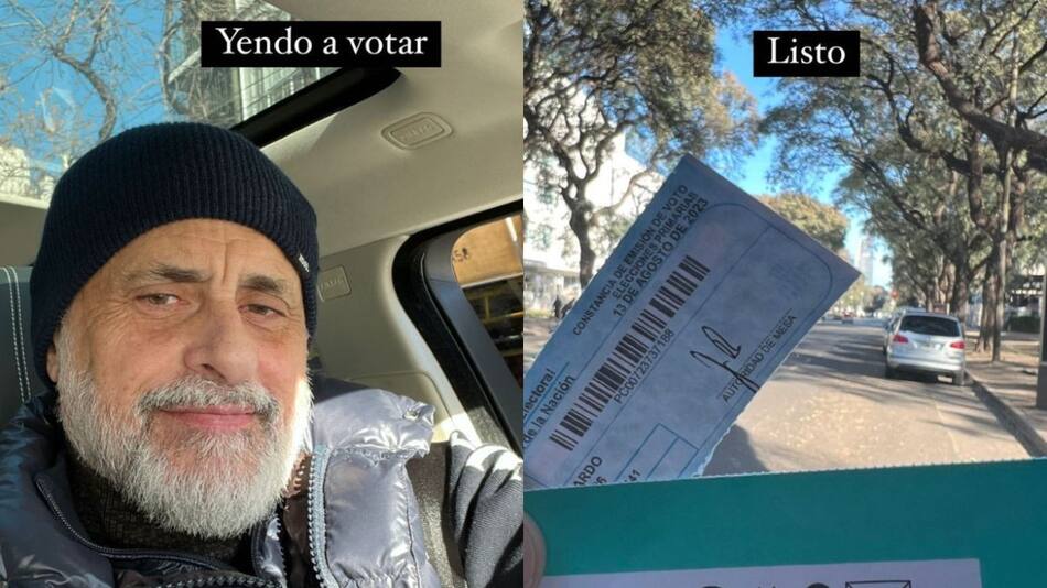 Jorge Rial votó. Foto: NA.