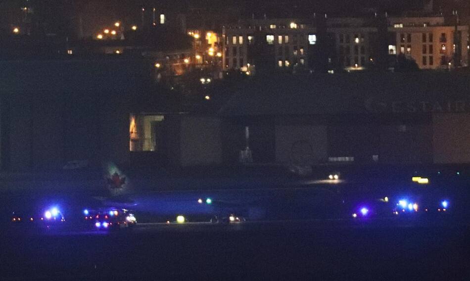 Boeing 767 de Air Canadá, aterrizaje en Madrid, España, REUTERS