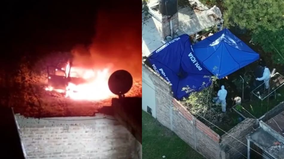 La camioneta que trasladó a las tres chicas asesinadas fue incendiada.