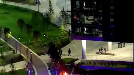 Tiroteo en universidad de Baltimore. Foto: captura Reuters.