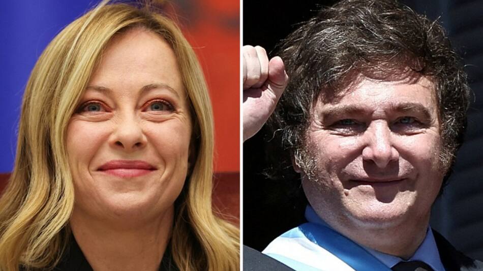 Giorgia Meloni felicitó a Javier Milei. Foto: Reuters.