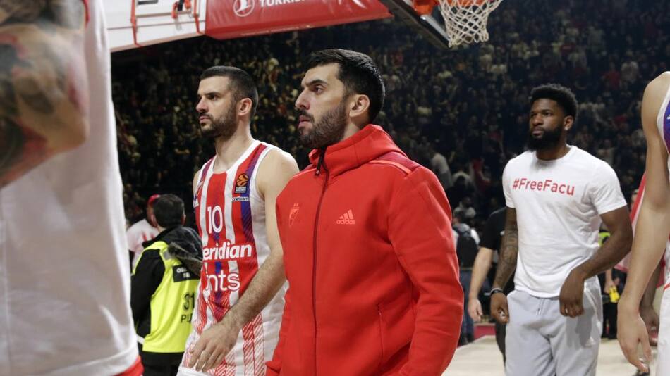 Facundo Campazzo en el Estrella Roja. Foto: EFE,