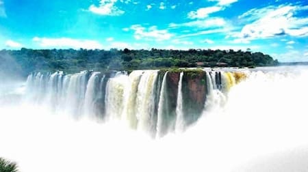 Garganta del Diablo en Misiones. Foto: NA