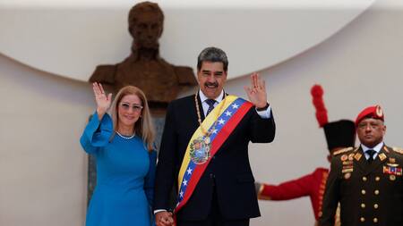 Nicolás Maduro en el acto de asunción como presidente de Venezuela. Foto: Reuters
