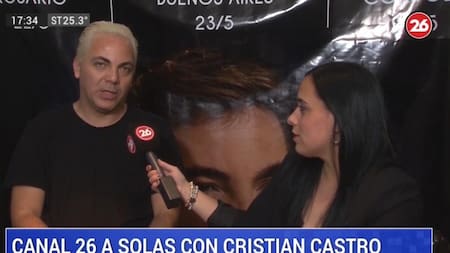 Cristian Castro, a solas con Karina Vitorino en Canal 26