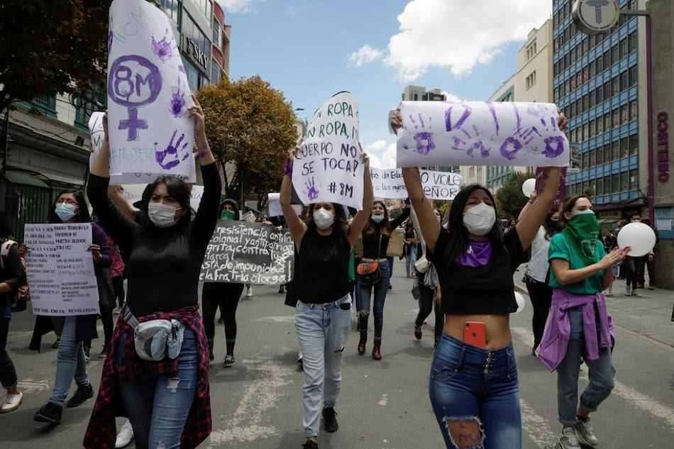Dia Internacional de la Mujer en Bolivia, Reuters.