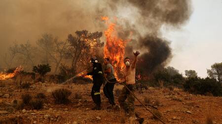 Incendio forestal. Foto: Reuters.