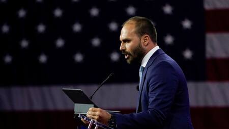 Eduardo Bolsonaro, hijo del expresidente de Brasil. Foto: Reuters