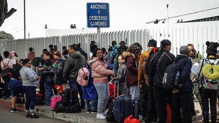 Crisis migratoria en México. Foto: EFE