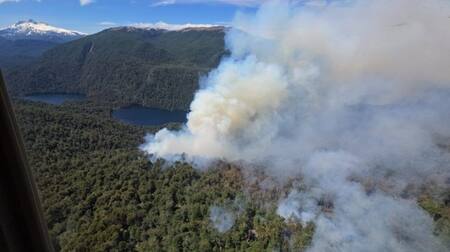 Incendios en el Parque Nahuel Huapi. Foto: X/@hernangiardini