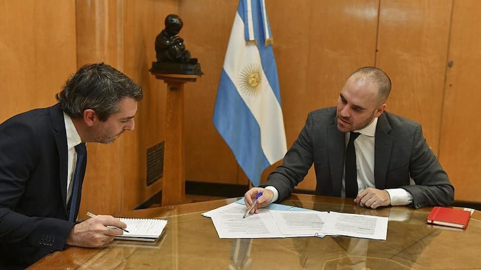 Guillermo Hang y Martín Guzmán. Foto: NA.