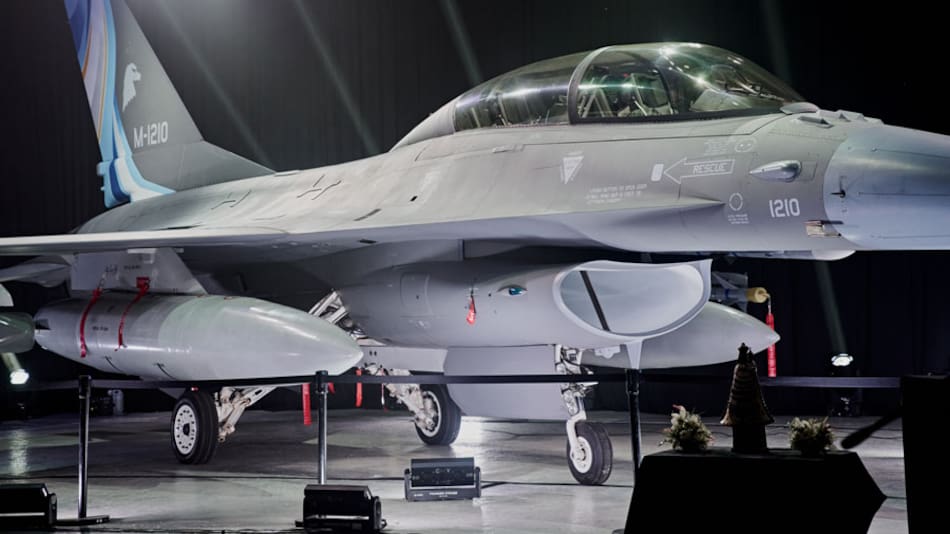 Los aviones F-16 que Argentina le compró a Dinamarca.